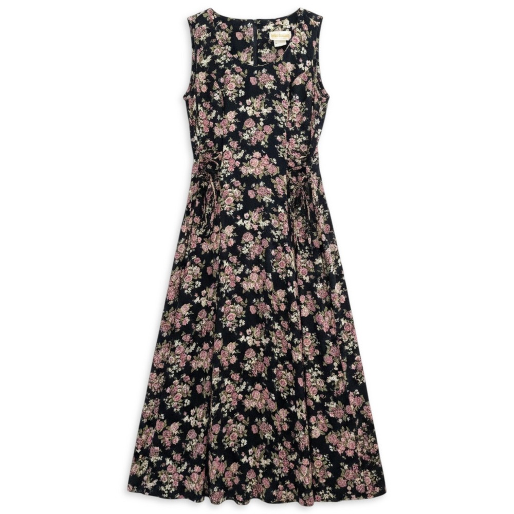 Vintage Bee Darlin Floral Maxi Dress Womens 11/12 90s Grunge Fairy Whimsigoth